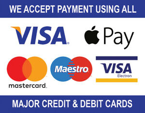 We accept all major credit cards!